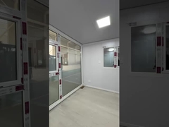 طراحی خانه کانتینر قابل گسترش 18 میلی متر کف بامبو پلائیوود قاب زمین برای دو اتاق