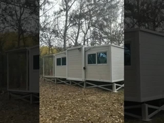 نصب سریع 20FT خانه های پیش ساخته درجه 8 مقاومت در برابر زلزله پلائیوود یا کفپوش PVC آسان