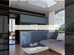 خانه کپسول فضایی قابل حمل 8 تن با قاب فولادی گالوانیزه