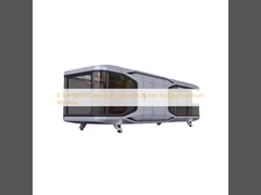 خانه کپسولی فضایی 8 تنی با پنجره آلومینیومی پل شکسته