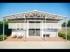 خانه کانتینری قابل گسترش 40 فوت با 72 متر مربع فضای زندگی رنگ سفارشی و لوله کشی آماده استفاده