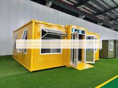 خانه‌های پیش‌ساخته‌ی کم‌هزینه و قابل‌گسترش با بار کف 2 کیلونیوتن بر متر مربع و لبه‌های ضدآب برای نصب سریع