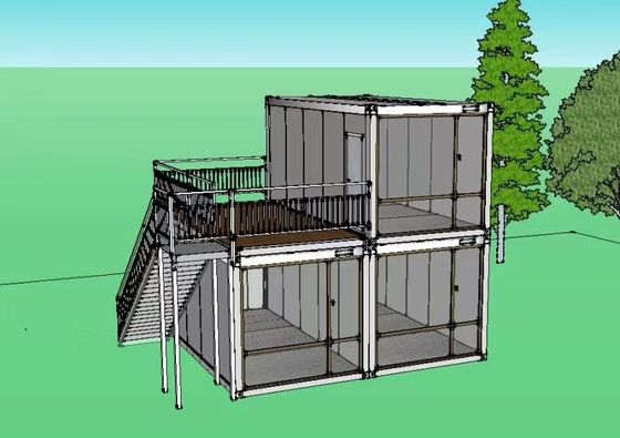 خرید خانه های ماژولار قابل جمع و جور صنعتی ظرف با حمام online manufacture