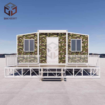 خرید ساختمان فولادی خانه کانتینر تاشو با سقف درجه 8 مقاومت در برابر زلزله online manufacture