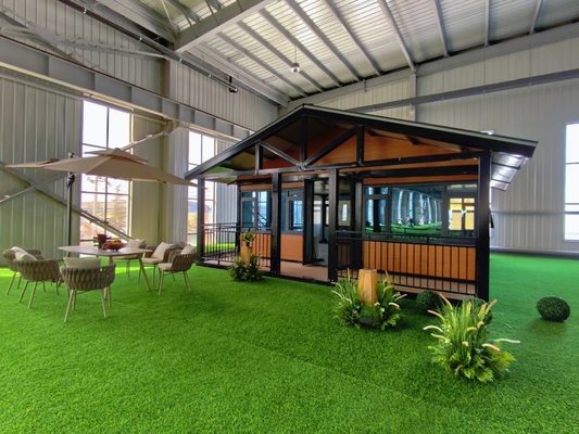 خرید خانه تاشو مدرن با ضخامت کف 50 میلی متر و پنجره کشویی PVC online manufacture