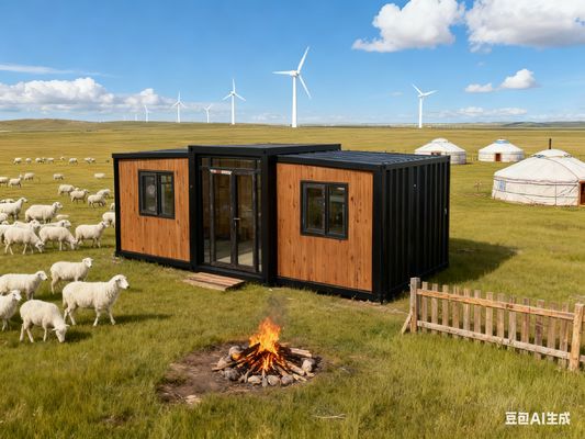 خرید Customized Design Foldable 20ft Container with Thermal-break Aluminum Double Door and 50mm EPS Roof تولید آنلاین