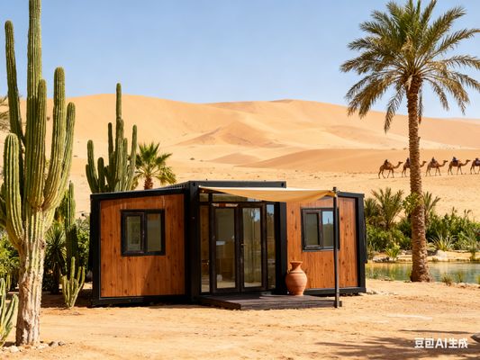 خرید Heavy-Duty Foldable 20ft Container with Bathroom Wet-Dry Separation and Optional 18mm Thick Fireproof Cement Fiber Floor تولید آنلاین