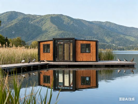 خرید Foldable 20ft Container Featuring Bathroom Wet-Dry Separation and Thermal-break Aluminum Window for Space Utilization تولید آنلاین