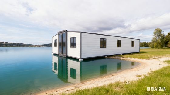 خرید 40ft Expandable Container Home with 72㎡ Floor Area 4.6 Tons Net Weight and 3-6 People Accommodation تولید آنلاین