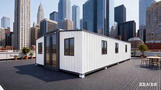 خرید 40ft Expandable Container Home with 4.6 Tons Weight L11800*W6220*H2480mm Expanded Size and Bull 30*30 Flat Lamp تولید آنلاین