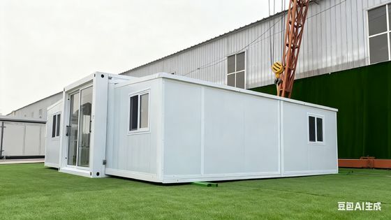 خرید Foldable 20ft Container with L5900*W2200*H2480mm Folding Size, 0.60KN/M² Wind Resistance and 2.0mm Top Beam Bending Parts تولید آنلاین