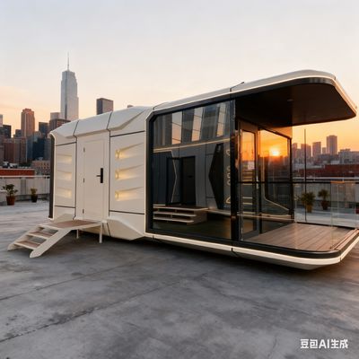 خرید Modern Space Capsule House with 3400 Height 3460 Width and 9 Mm European Pine Board Interior تولید آنلاین