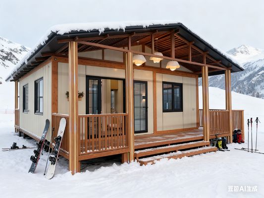 خرید Expandable Container House with Gable Roof 5.5 Tons Net Weight and L5700*W6660*H2650mm Size Prefabricated Tiny Home تولید آنلاین