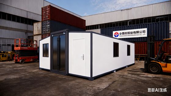 خرید 3.75 Tons 56 Square Meters Prefab Folding House with More Than 30 Years Lifespan and Foldable Container House Design تولید آنلاین