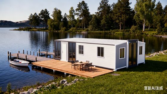 خرید 56 Square Meters Prefab Folding House with 75mm EPS Wallboard and 30 Years Lifespan for Durable Living تولید آنلاین