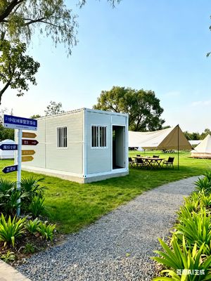 خرید Thermal Insulation 0.043W/m.K Flat Pack Folding House with 5630*2230*2515mm Inside Dimensions and 0.5KN/㎡ Wind Resistance تولید آنلاین