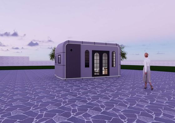 خرید Expanded Dimensions Apple Capsule House with 21.26㎡ Floor Area and Load Capacity for 2 Sets in 40ft Container تولید آنلاین