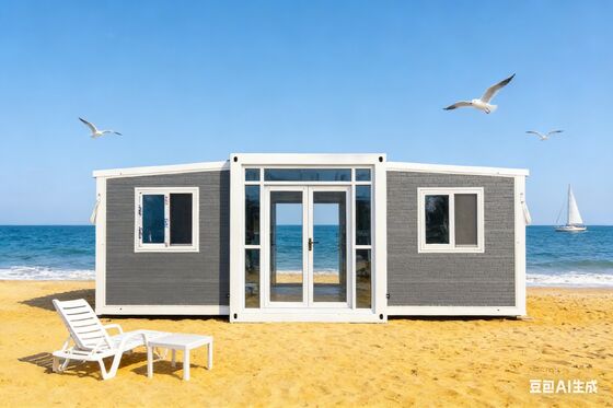 خرید کانتینر تاشو 20 فوت با قاب فولاد سبک گالوانیزه مقاومت در برابر آب و هوا و طرح قابل تنظیم برای زندگی مدرن تولید آنلاین