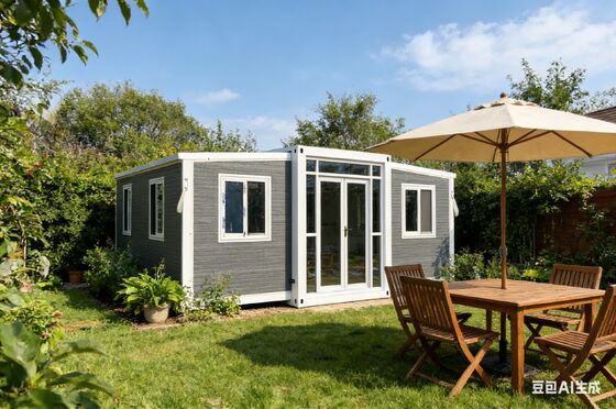 خرید Foldable 20ft Container with Galvanized Light Steel Frame 37 Square Meters Floor Area and Wet-Dry Separation Bathroom تولید آنلاین