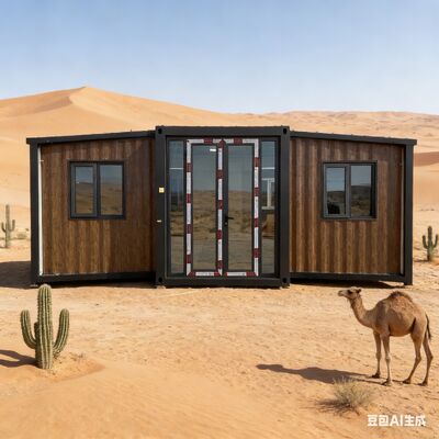 خرید کانتینر تاشو 20 فوت با قاب جانبی کاملا گالوانیزه، تراس سفارشی و استانداردهای ایمنی بین المللی تولید آنلاین