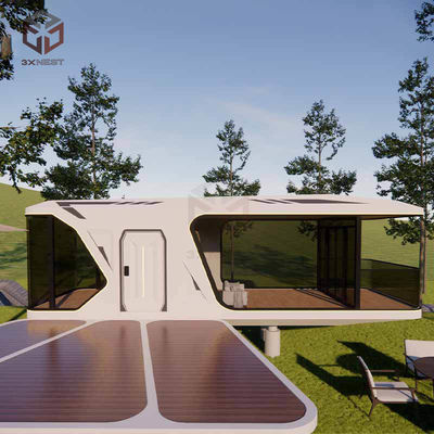 12KW کاپسول فضایی مدرن خانه پیش ساخته در فضای باز دفتر Pod سفارشی