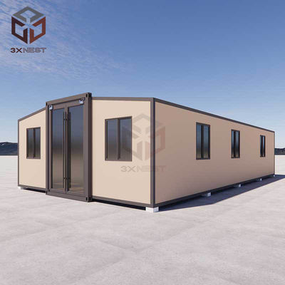 ضد آتش 40ft قابل گسترش کانتینر خانه خانه ماژولار با تراس