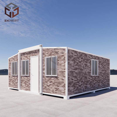 T65mm EPS رنگ صفحه فولاد قابل گسترش کانتینر کابین / جمع آوری خانه کوچک