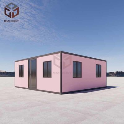 خانه های ماژولار 40 فوت قابل حمل Flatpack Fold Up برای دفاتر موبایل