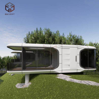 خانه های ضد آتش کپسول پیش ساخته گلامپینگ 29.6m2