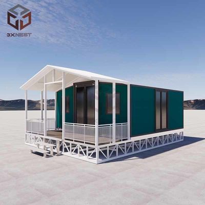 نصب سریع 20FT خانه های پیش ساخته درجه 8 مقاومت در برابر زلزله پلائیوود یا کفپوش PVC آسان