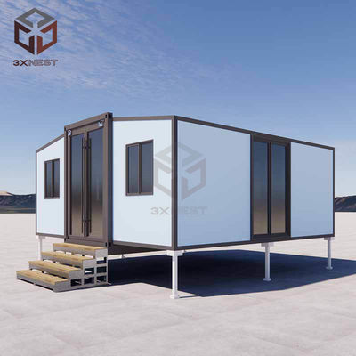 خانه کانتینری 20 فوت قابل تاشو با 2 اتاق خواب