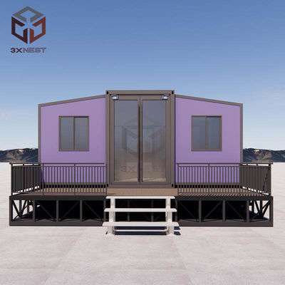 نصب آسان و سریع برای خانه کانتینر دو بال قابل گسترش