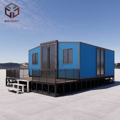 20FT پیش ساخته خانه تاشو قابل حمل کانتینر سنگ وول ساندویچ پانل دیوار
