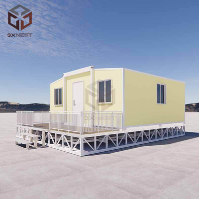 درجه 8 مقاومت در برابر زلزله خانه کانتینری دو بالان با بالکن آسان نصب