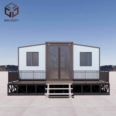 درجه 8 مقاومت در برابر زلزله 20FT خانه های ساخته شده با پنجره آلومینیوم پل شکسته