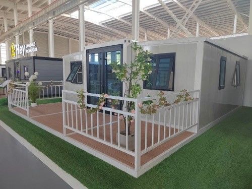 کانتینر تاشو 20 فوت ایده آل برای پروژه های موقت پاپ آپ EPS / PU / سنگ پشم ساندویچ پنل طول عمر بیش از 20 سال