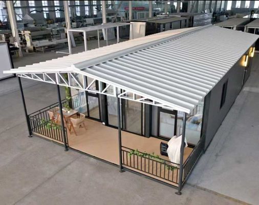 اقامتگاه موقت یا دائمی خانه کانتینری قابل گسترش 30FT با درب امنیتی فولادی