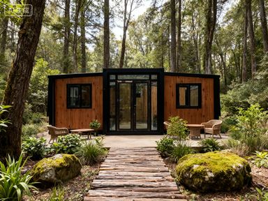 Customizable Luxury Prefabricated House with Wet-Dry Separation Bathroom and Steel Door Bedroom