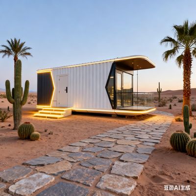 خانه کپسول فضایی با L8560 * W3460 * H3400 ابعاد برای 2 نفر محل اقامت و وزن خالص 7 تن