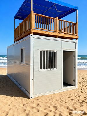 خانه تاشو دو اتاق خواب با 0.5KN / m2 مقاوم در برابر باد و عملکرد لرزه ای سطح 8