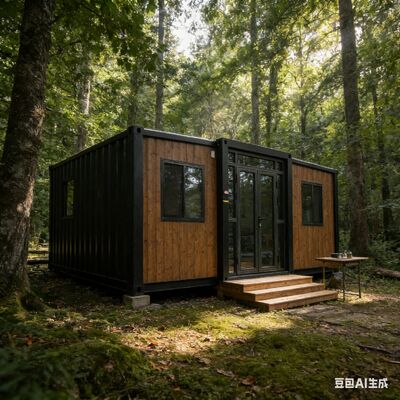 کانتینر 20 فوت قابل تاشو کاملا گالوانیزه با مواد مقاوم در برابر آتش و سیستم الکتریکی قابل تنظیم