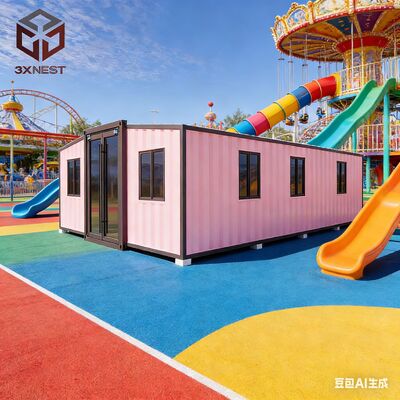 اتاق خواب سفارشی 40 فوت خانه های ساخته شده ارائه راحتی مدرن 1 40HQ کانتینر حمل و نقل می تواند 1 مجموعه از فضا و منابع را نگه دارد