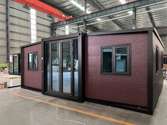 پنل های ساندویچ 75 میلی متری EPS قاب 20 فوت قابل تاشو با مقاومت باد 4.18 KN / M2 و عملکرد لرزه ای سطح 8