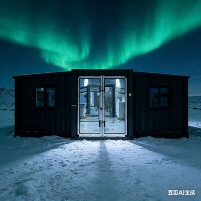 کانتینر تاشوی 20 فوتی با مقاومت در برابر باد رده 5، قاب کناری کاملاً گالوانیزه و عایق حرارتی و صوتی