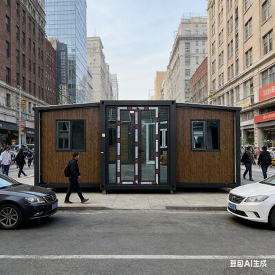 کانتینر تاشو 20 فوت با قاب اصلی کاملا گالوانیزه اتاق خواب قابل تنظیم و عایق حرارتی صوتی