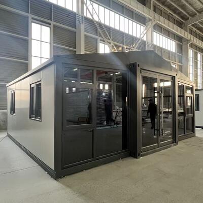 کانتینر تاشو 20 فوت با کف فیبر سیمان ضد آتش 18 میلی متری ، سطح عملکرد لرزه ای 8 و پانل های ساندویچ 75 میلی متری EPS