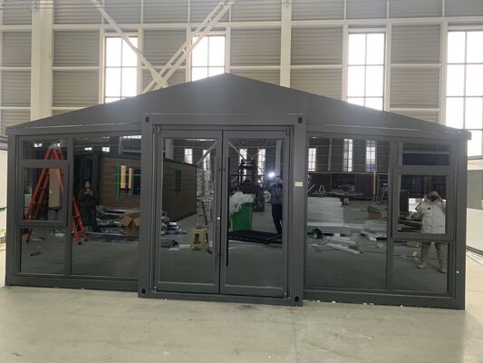 قاب جانبی کاملا گالوانیزه قابل تاشو 20 فوت با مقاومت در برابر باد 4.18 KN / M2 و طول عمر 30-40 سال