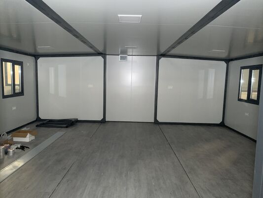 کانتینر تاشو 20 فوت با حمام جدا کننده خیس و خشک، عایق حرارتی و صوتی و طول عمر 30-40 ساله